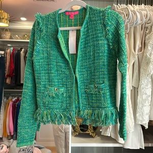 Green Lilly Pulitzer simora cardigan